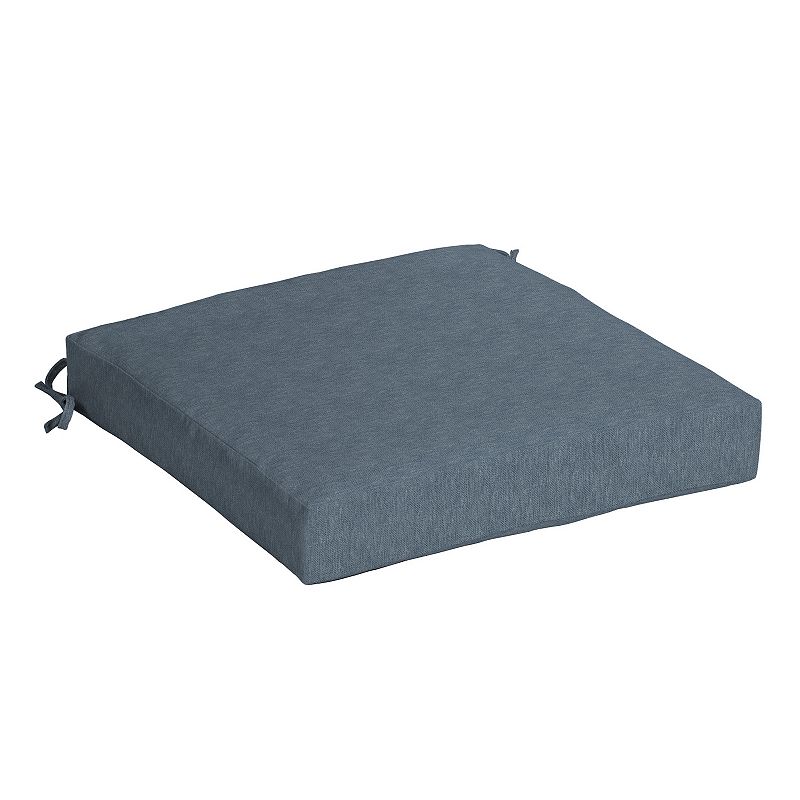 Arden Selections Hamilton Texture Outdoor Seat Cushion, Blue, 21X21