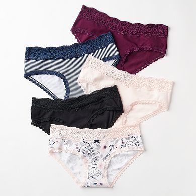 Juniors' SO® Daisy Lace Boybrief Panty SO72-001