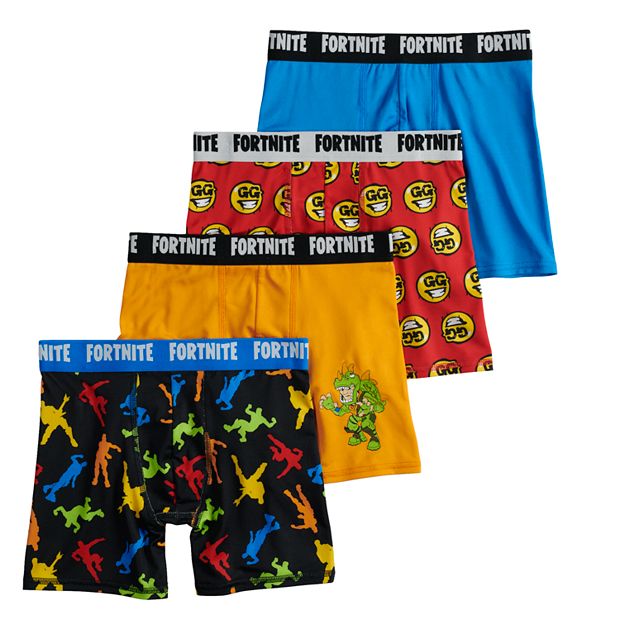 Boys 8-12 Fortnite 4-Pack Boxer Briefs