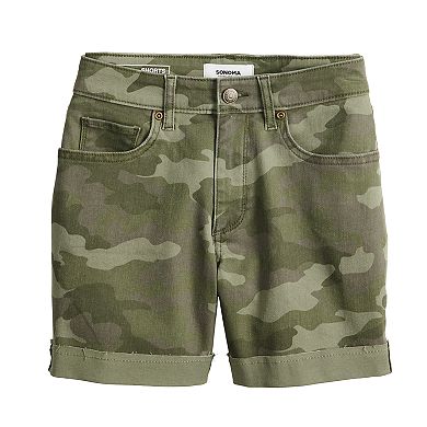Women's Sonoma Goods For Life® Curvy High-Waisted Denim Shorts