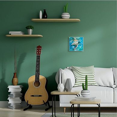 Stupell Home Decor Swimming Sea Turtle Plaque Wall Art
