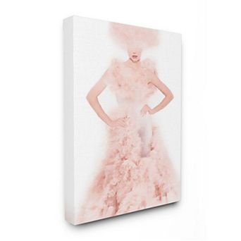Stupell Home Decor Women's Couture Fashion Illustration Glamour Pose Wall Art
