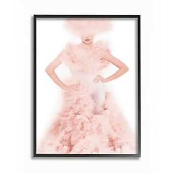 Stupell Home Decor Women's Couture Fashion Illustration Glamour Pose Wall Art