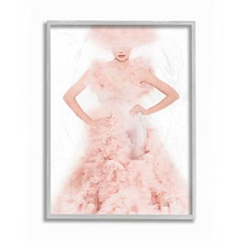 Stupell Home Decor Women's Couture Fashion Illustration Glamour Pose Wall Art
