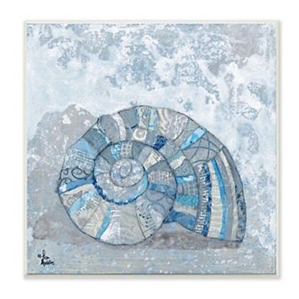 Stupell Home Decor Nautilus Green Shell Plaque Wall Art