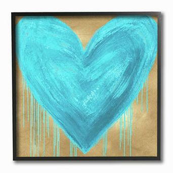 Stupell Home Decor Drip Heart Framed Wall Art