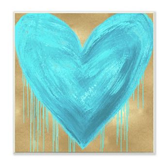 Stupell Home Decor Drip Heart Plaque Wall Art