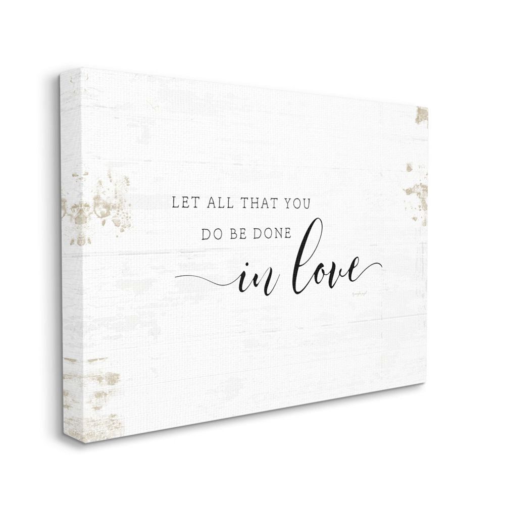 Stupell Home Decor All That You Do in Love Rustic Country Quote Wall Art