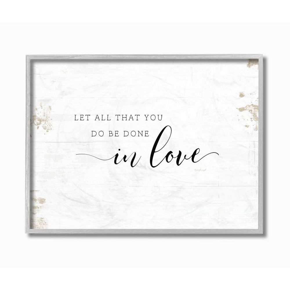 Stupell Home Decor All That You Do in Love Rustic Country Quote Wall ...