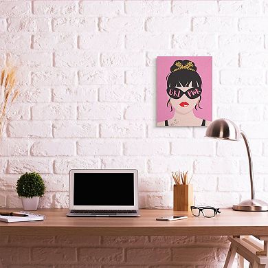 Stupell Home Decor Punk Rock Fashion Girl Power Phrase Pop Art Wall Art