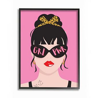 Stupell Home Decor Punk Rock Fashion Girl Power Phrase Pop Art Wall Art