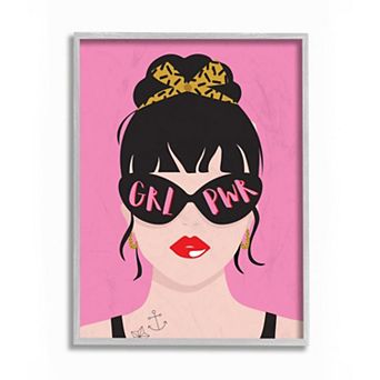 Stupell Home Decor Punk Rock Fashion Girl Power Phrase Pop Art Wall Art
