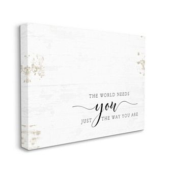 Stupell Home Decor The World Needs You Quote Homely Motivational Text Wall Art