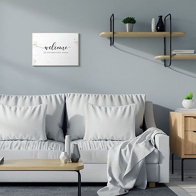 Stupell Home Decor Welcome to Our Beautiful Chaos Fun Family Phrase Wall Art
