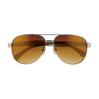 Gold Frame & Brown Lens 59mm Aviator Sunglasses