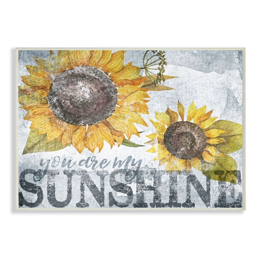 Stupell Home Decor Sunshine Sunflower Plaque Wall Art