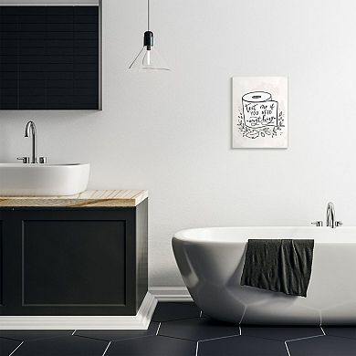 Stupell Home Decor Text Me if You Need Toilet Paper Bathroom Wall Art