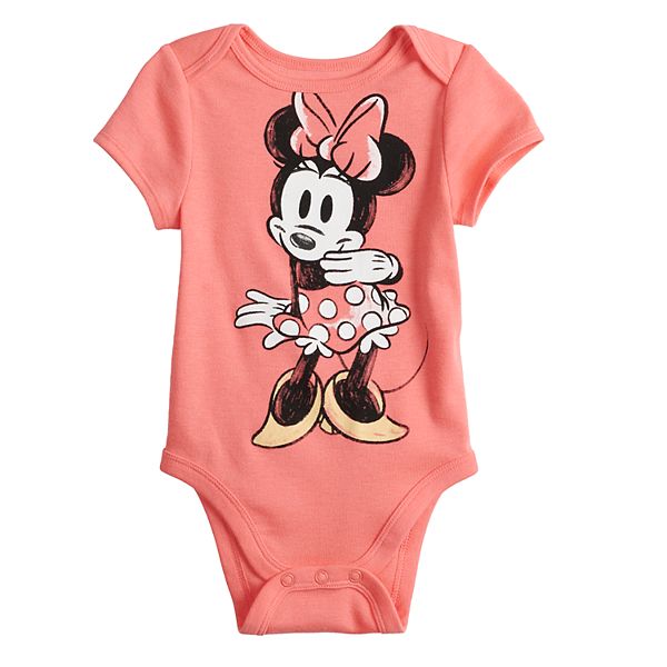 Disney's Minnie Mouse Baby Girl Short-sleeve Bodysuit by Jumping Beans®