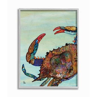 Stupell Home Decor Colorful Crab on Sand Wall Art