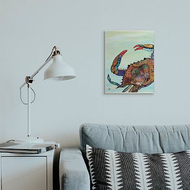 Stupell Home Decor Colorful Crab on Sand Wall Art