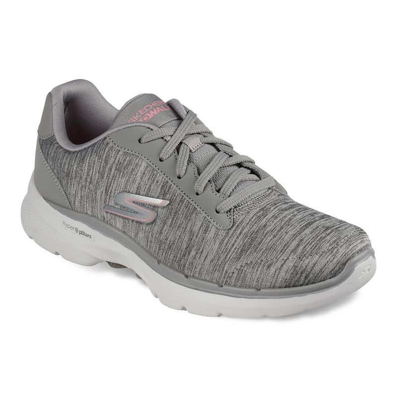 Skechers GOwalk 6 Women's Athletic Shoes, Size: 9.5, Med Grey