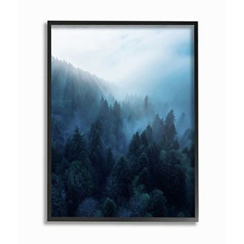 Stupell Home Decor Pine Forest Mountain Fog Wall Art