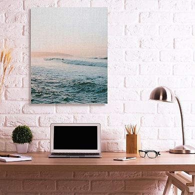 Stupell Home Decor Tide Beach Surfing Canvas Wall Art