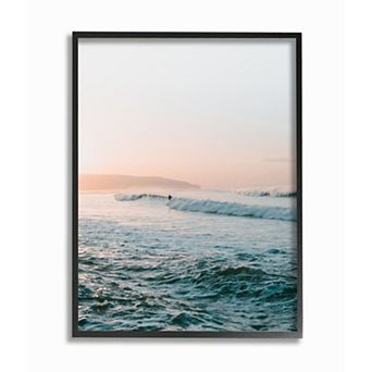 Stupell Home Decor Tide Beach Surfing Wall Art