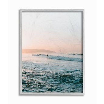Stupell Home Decor Tide Beach Surfing Wall Art