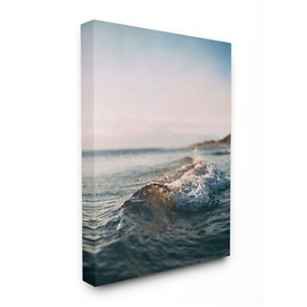Stupell Home Decor Small Wave Crest Canvas Wall Art