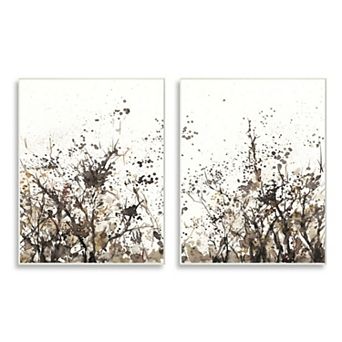 Stupell Home Decor Watercolor Field Plaque Wall Art 2 pc Set
