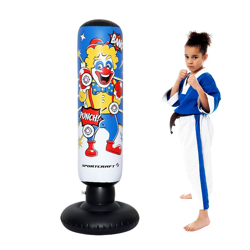 UPC 850002034707 product image for Shaq Sportcraft Clown Electronic Inflatable Free-Standing Punching Tower Bag, Bl | upcitemdb.com