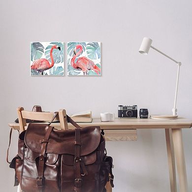 Stupell Home Decor Tropical Flamingo Framed Wall Art 2-piece Set