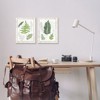 Stupell Home Decor Antique Fern Plaque Wall Art 2-piece Set