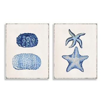 Stupell Home Decor Sea Creatures Plaque Wall Art 2 pc Set