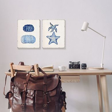 Stupell Home Decor Sea Creatures Plaque Wall Art 2-piece Set