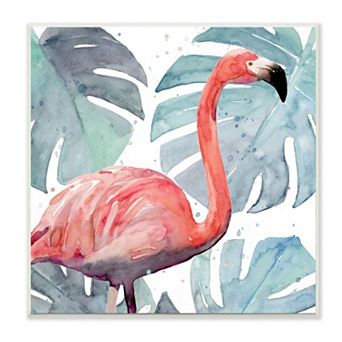 Stupell Home Decor Flamingo Detail Plaque Wall Art