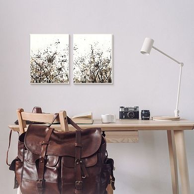Stupell Home Decor Watercolor Field of Grassy Weeds Canvas Wall Art 2-piece Set