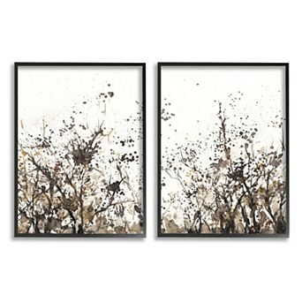 Stupell Home Decor Watercolor Field of Grassy Weeds Framed Wall Art 2 pc Set