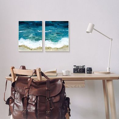Stupell Home Decor Tide Crash to Shore Canvas Wall Art 2-piece Set