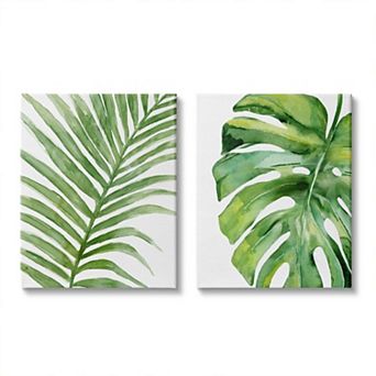 Stupell Home Decor Tropical Palms Canvas Wall Art 2 pc Set