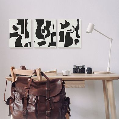 Stupell Home Decor Abstract Shapes Canvas Wall Art 3-piece Set