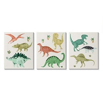 Stupell Home Decor Simple Dinosaur & Reptiles Canvas Wall Art
