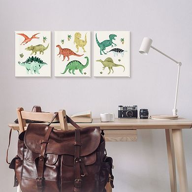 Stupell Home Decor Simple Dinosaur & Reptiles Canvas Wall Art