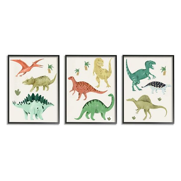 stupell-home-decor-simple-dinosaur-reptiles-wall-art