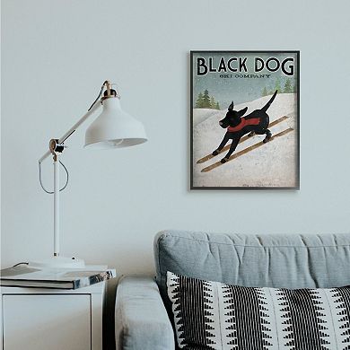 Stupell Home Decor Black Dog Ski Company Wall Art