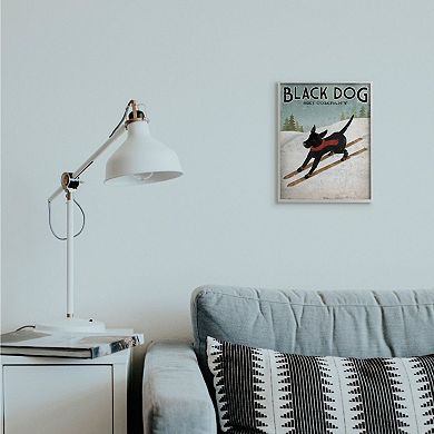 Stupell Home Decor Black Dog Ski Company Wall Art