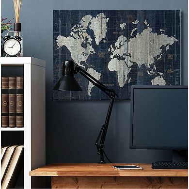 Stupell Home Decor Antique World Map Canvas Wall Art