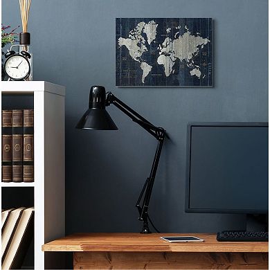 Stupell Home Decor Antique World Map Canvas Wall Art
