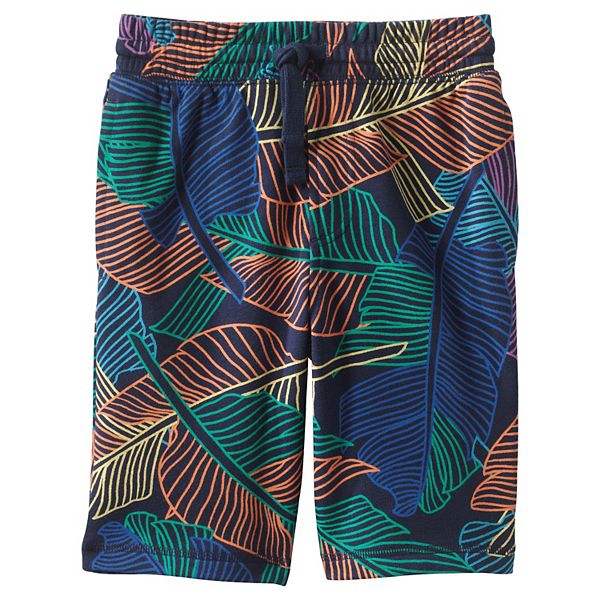 Lands' End Boys Pattern French Terry Shorts 